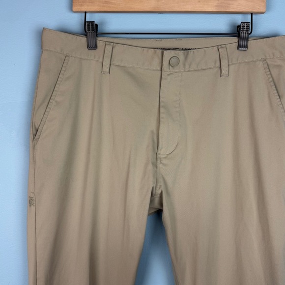 Rhone Commuter Slim Straight Leg Pants Men's 36x29 Tan‎ Stretch Performance Golf - Picture 3 of 5
